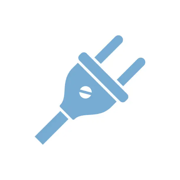 Vector illustration of Plug Cable Icon Vector Template Illustration Design