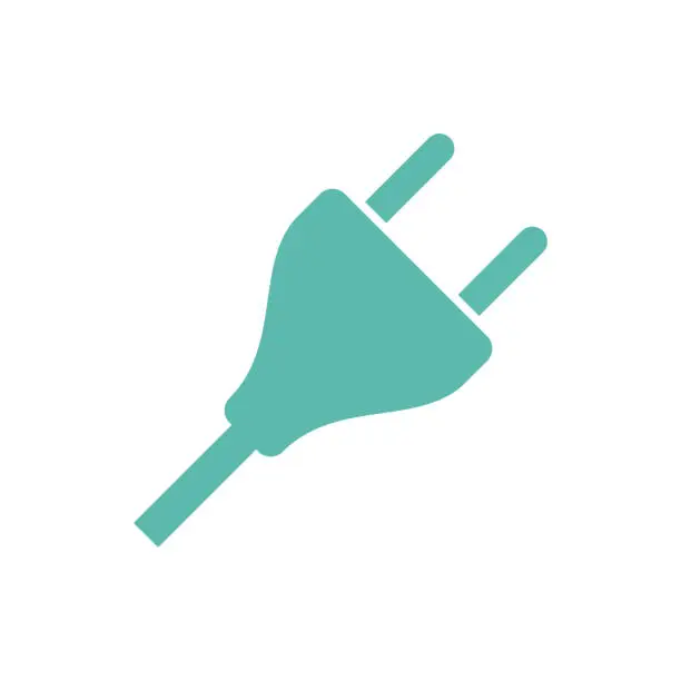 Vector illustration of Plug Cable Icon Vector Template Illustration Design