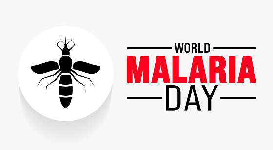 April World Malaria Day background template. Holiday concept.