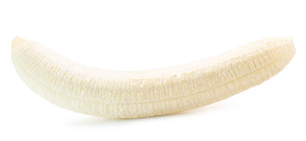 istock peeled banana isolated on the white background. Clipping path 2107524146