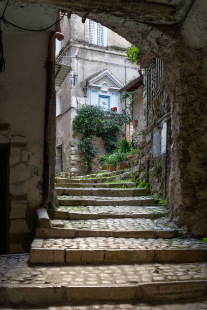 istock Rustic alley in Carpineto Romano, Lazio Italy 2107657589