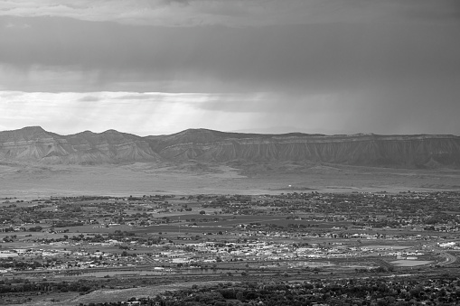 Saddleback Butte, high contrast 35mm film.