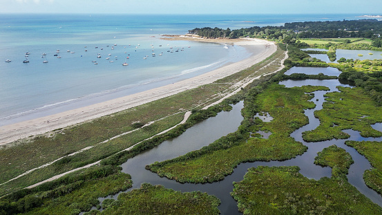 Suscinio Marsh in Sarzeau,  Gulf of Morbihan, France