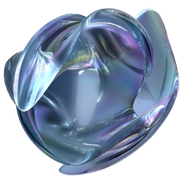 istock Water, Ice, Crystal Objects Transparent Cool Isolated Elegant Modern 3D Rendering Abstract Background 2107895817