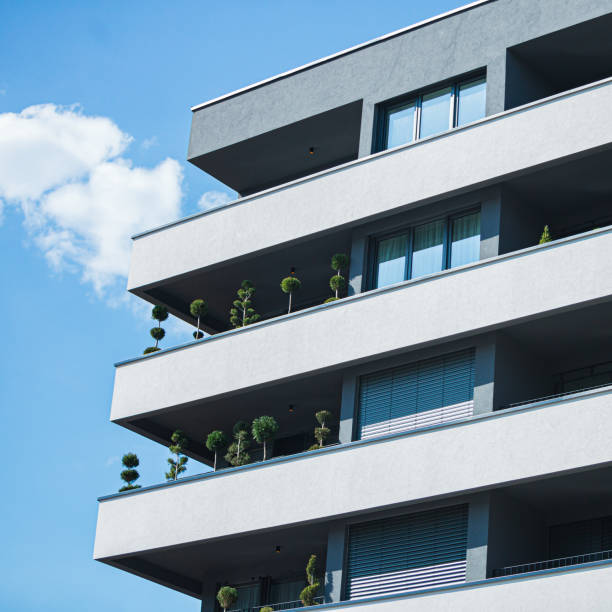 Free Stock Photo of Modern Apartment Building With Multiple Balconies ...