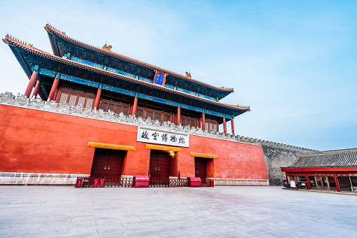 Gate of Godly Prowess of the Forbidden City Museum in Beijing, China