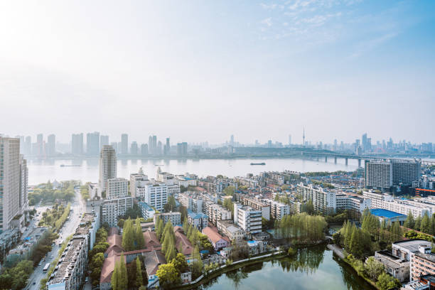 istock High Angle View Skyline in Wuhan, Hubei Province, China 2108127661