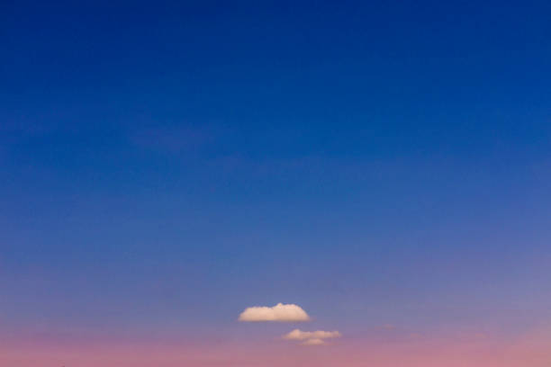 The dawn concept minimal cloud skyscaper, taken on Metro, Lampung, Indonesia - Stock photo