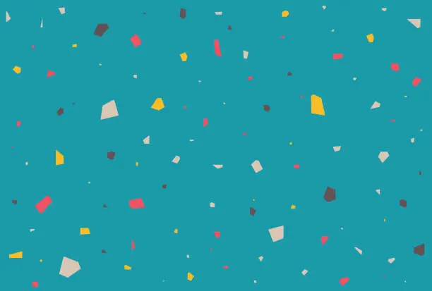 Vector illustration of Colorful terrazzo pattern background illustration