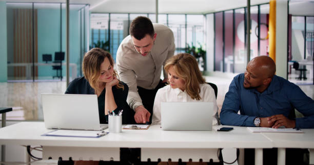 istock Business Meeting In Office Boardroom 2108476663