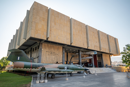 Athens War Museum, military museum of the Greek Armed Forces in Athens, Greece on 16 August 2023
