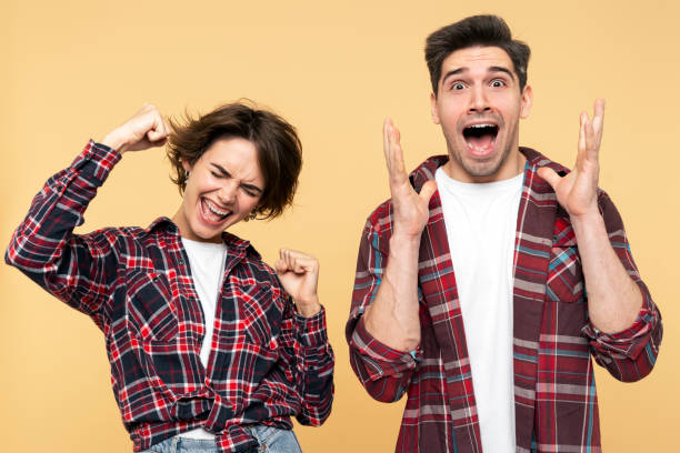 istock Overjoyed woman, making a 
