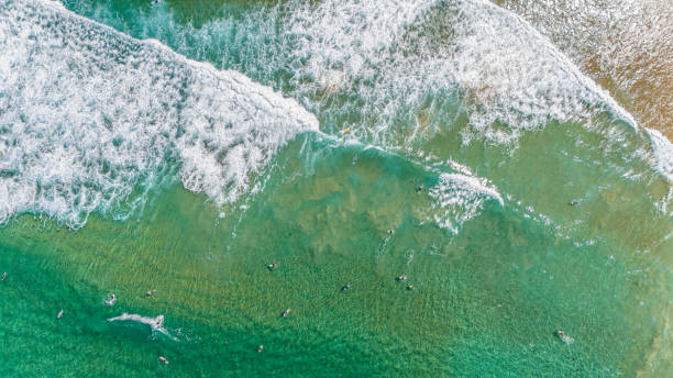 Crashing waves Aerial