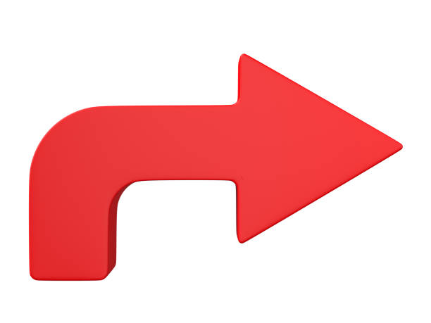 istock 3D Arrow icon Isolated on white background 2108693759