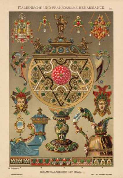 istock French and Italian Renaissance Decorative Precious Metal Work, Historic Print 1889 2108843497