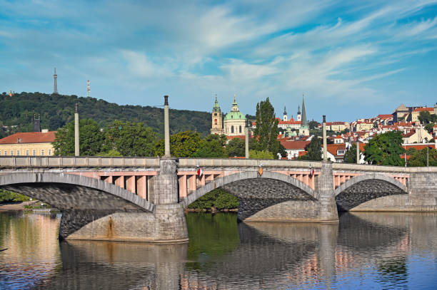 istock Bridge on Vltava river in Prague Czech republic 2108881357