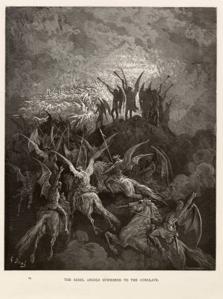 istock The Rebel Angels Summoned to the Conclave - Gustave Dore, 1891 Print 2108894234