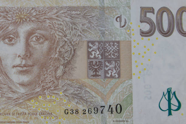 istock Macro shot of 500 Czech koruna banknote 2108986983