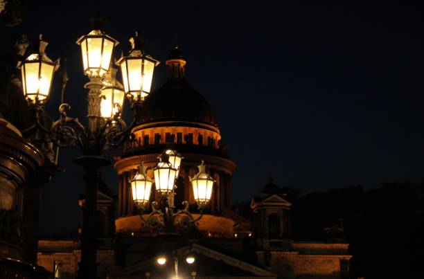 istock View of St. Isaac's Cathedral at night 2109045668