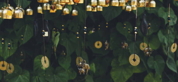 Whimsical Garden Wind Chimes Serene Ambiance