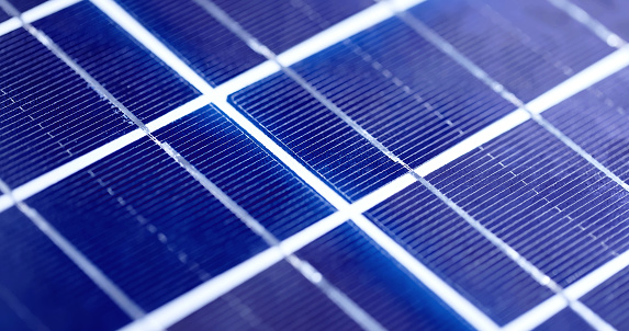close up of solar panel Photovoltaic cells