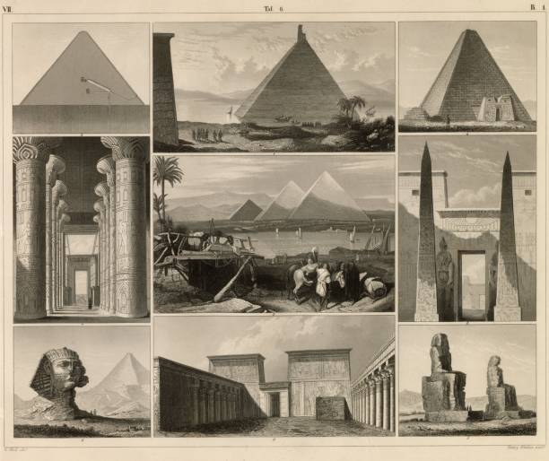 istock ANTIQUE Architecture Print - Sphinx, Pyramids of Gizeh - 1851 J. Heck 2109096058