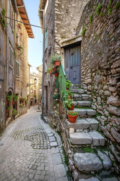 istock Rustic alley in Carpineto Romano, Lazio Italy 2109173183