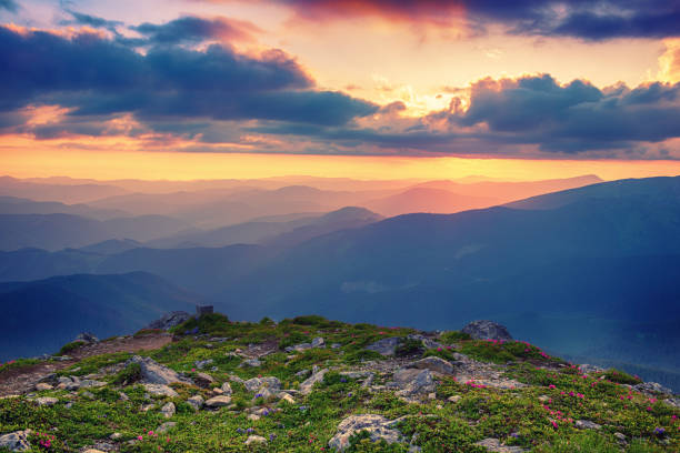 istock Amazing mountain sunrise 2109179423