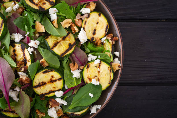 istock Grilled green zucchini salad 2109194639