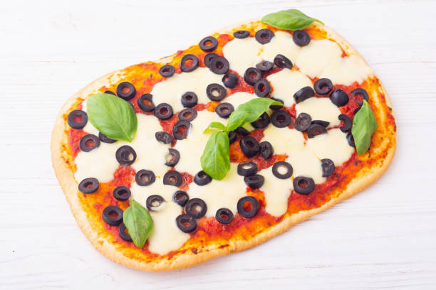 Delicious pizza on a table in a restaurant