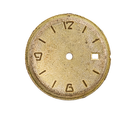 vintage pocket watch on wooden background