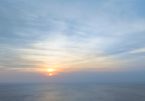 Sunset over Ca Mau sea