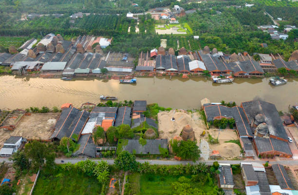 istock Mang Thit Ancient Brick Village under sunset, Mekong Delta, Vinh Long Province 2109245131