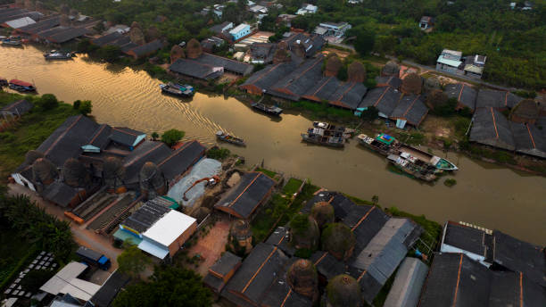 istock Mang Thit Ancient Brick Village under sunset, Mekong Delta, Vinh Long Province 2109245136