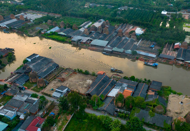 istock Mang Thit Ancient Brick Village under sunset, Mekong Delta, Vinh Long Province 2109245642