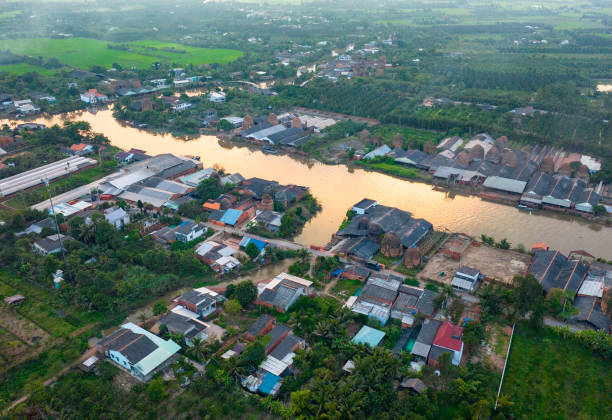 istock Mang Thit Ancient Brick Village under sunset, Mekong Delta, Vinh Long Province 2109245643