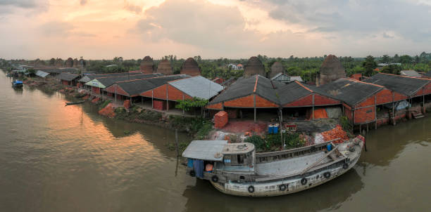 istock Mang Thit Ancient Brick Village under sunset, Mekong Delta, Vinh Long Province 2109245645