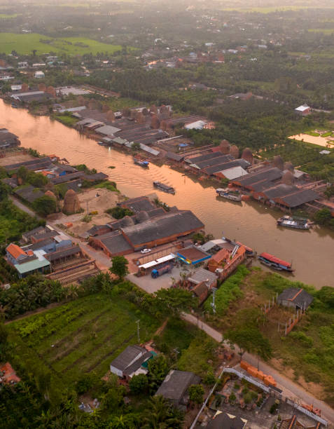 istock Mang Thit Ancient Brick Village under sunset, Mekong Delta, Vinh Long Province 2109245669