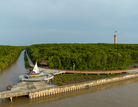 Ca Mau Cape National Park, recognized by UNESCO as a world biosphere reserve.