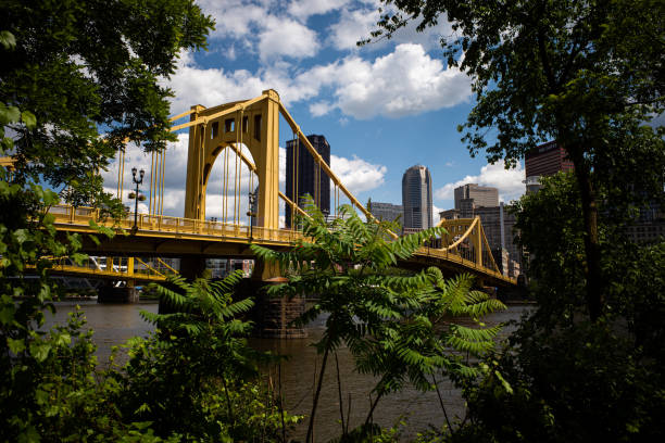 The many bridges of Pittsburgh, Pennsylvania, USA over the Allegheny River.