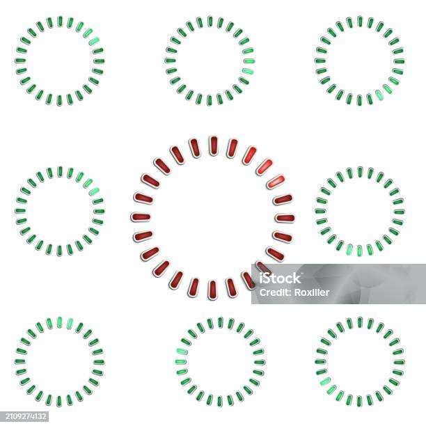 Circular Loading Sign Stock Illustration - Download Image Now - Circle ...