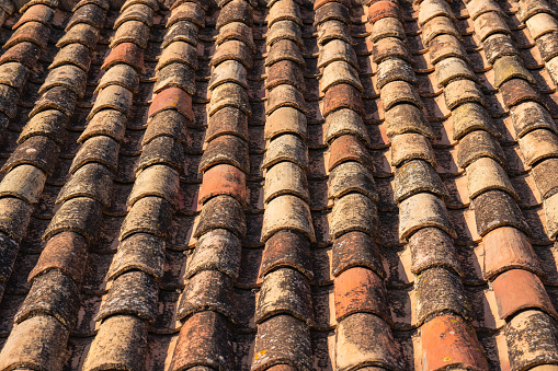 Photo Picture of Tiles on the Building Roof Texture