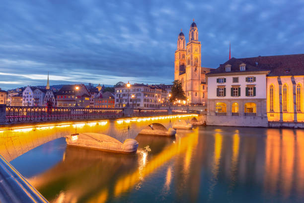 istock Grossmunster churche in Zurich, Switzerland 2109320353