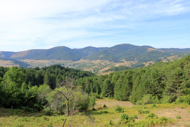 landscape around Voskopoja in Albania
