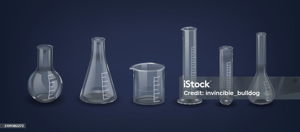 Flasks Labelling Laboratory Flasks Vessels Used For Holding Mixing Heating And Measuring ...