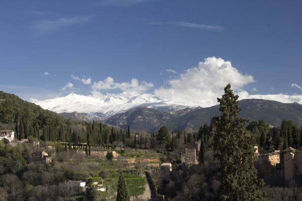 istock View of Sierra Nevada Mountains from Granada, Spain 2109417687