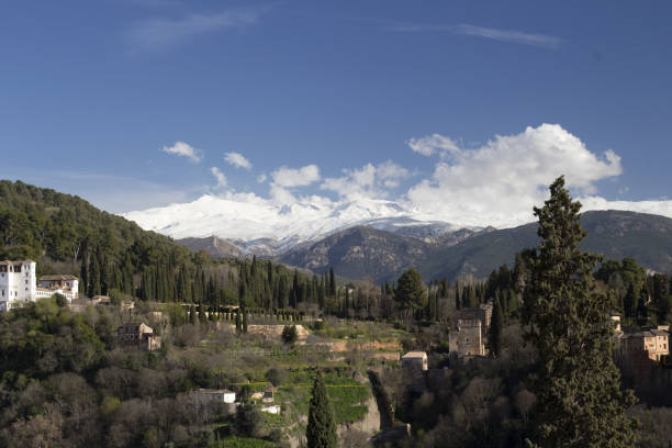 istock View of Sierra Nevada Mountains from Granada, Spain 2109418194
