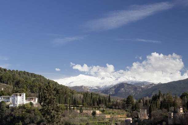 istock View of Sierra Nevada Mountains from Granada, Spain 2109418750