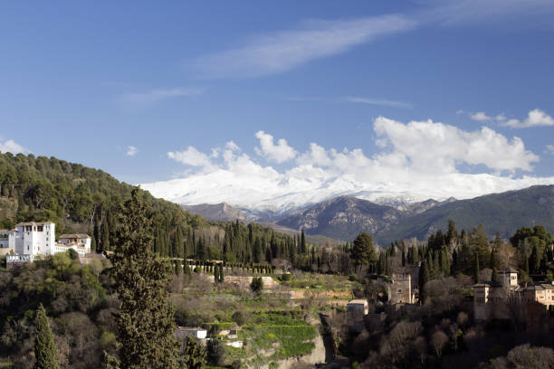 istock View of Sierra Nevada Mountains from Granada, Spain 2109420389