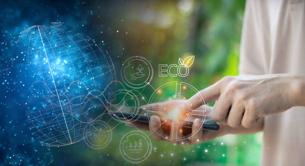 istock Sustainable development and business operations based on renewable energy CO2 Emission Reduction Concepts Green industries using renewable energy can limit global warming changes. 2109579747